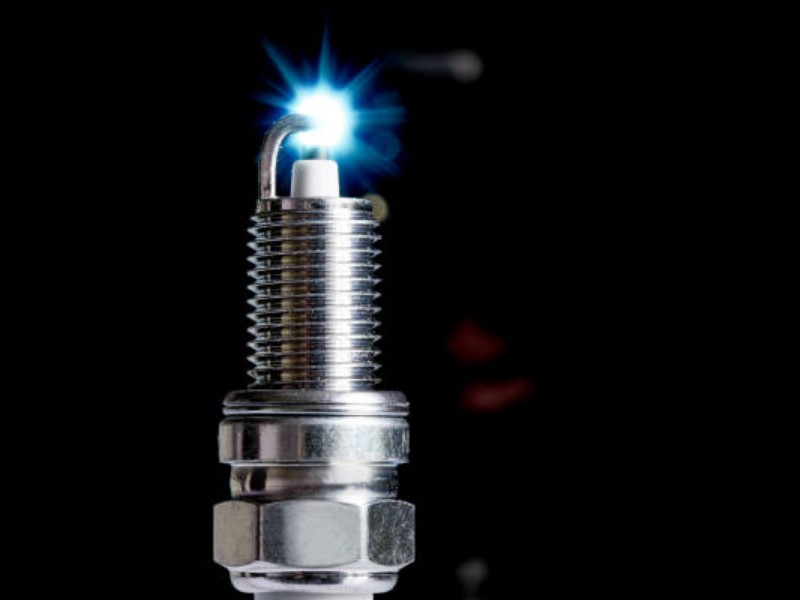 The spark plugs are what provide the spark