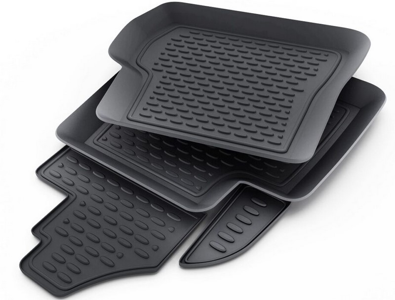 Rubber car floor mats