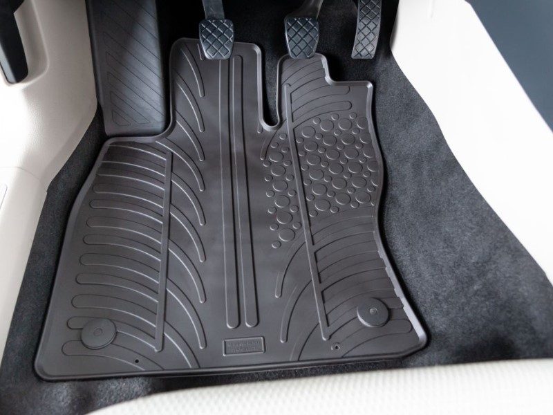 rubber car mats protect the carpet under them